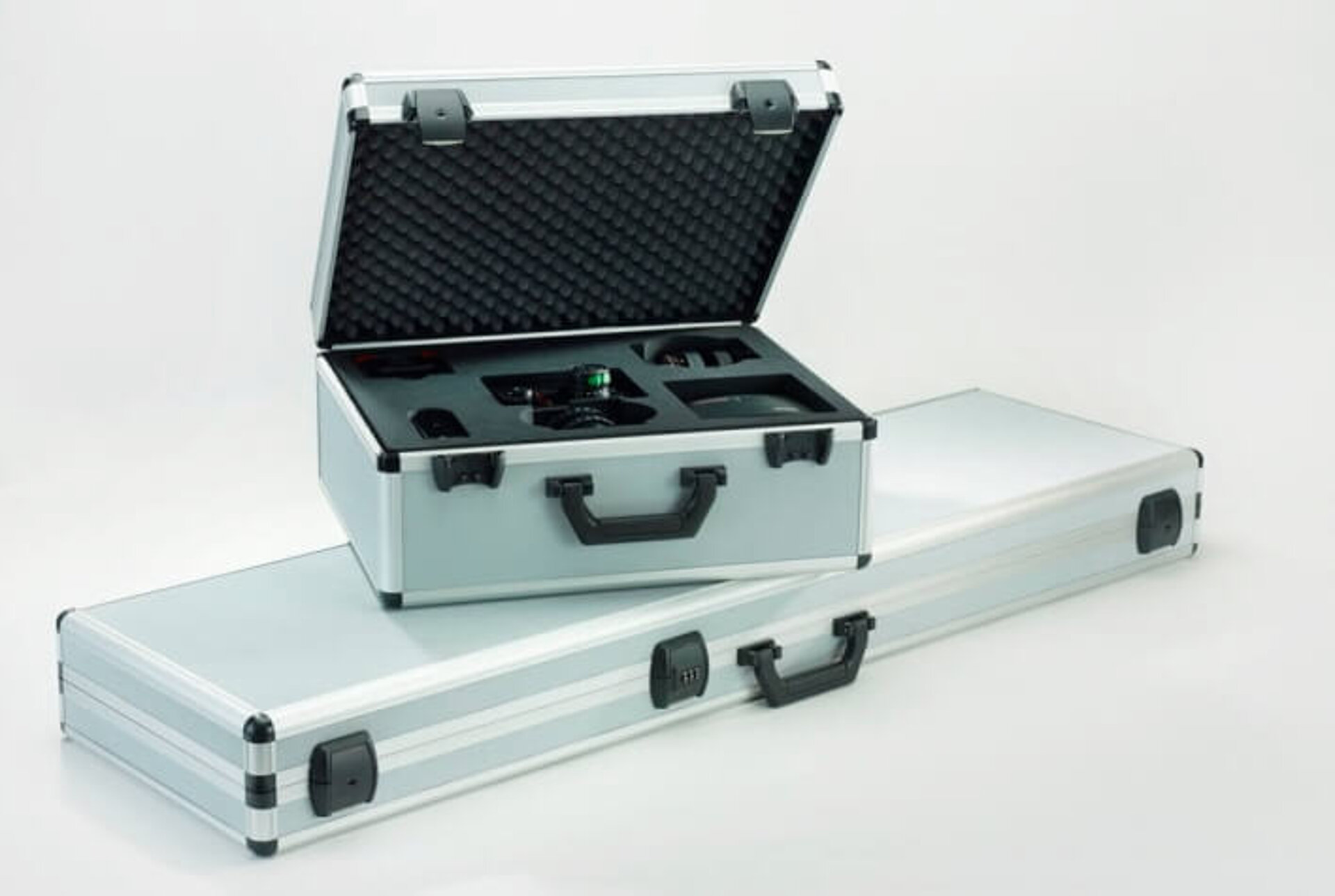Case inserts made of PE foam for photo equipment