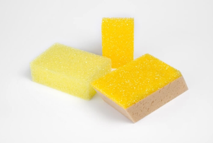 Hand sponges made of PUR prepolymer for epoxy grouting