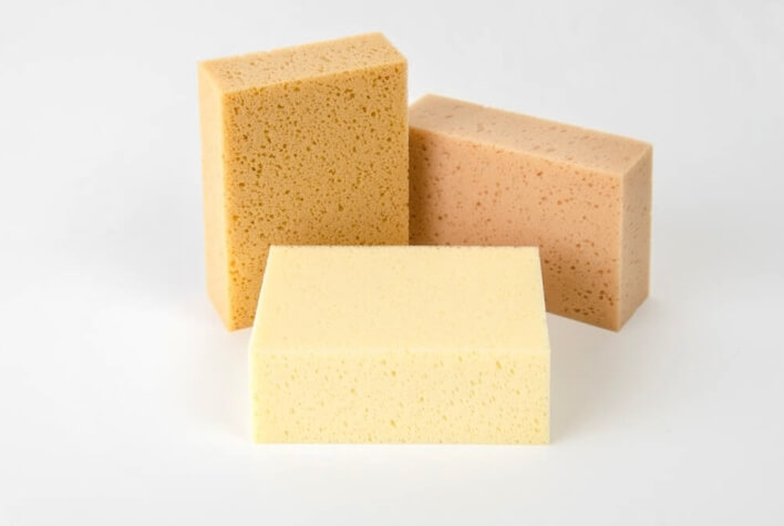 Hydro sponges made of flexible foam for tile installers