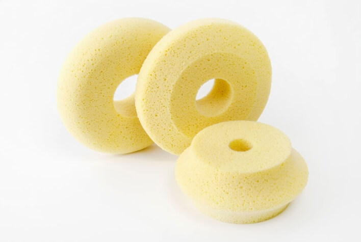 Sponge rollers made of hydro foam for the ceramics industry